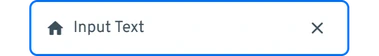 TextInput con contenido y borde de foco.